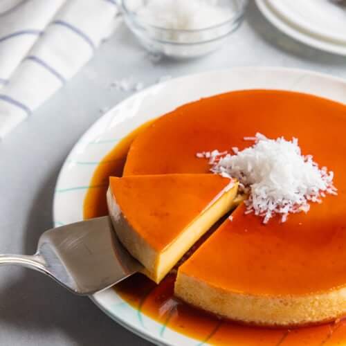 ¿Cuántos grados cocinar flan?