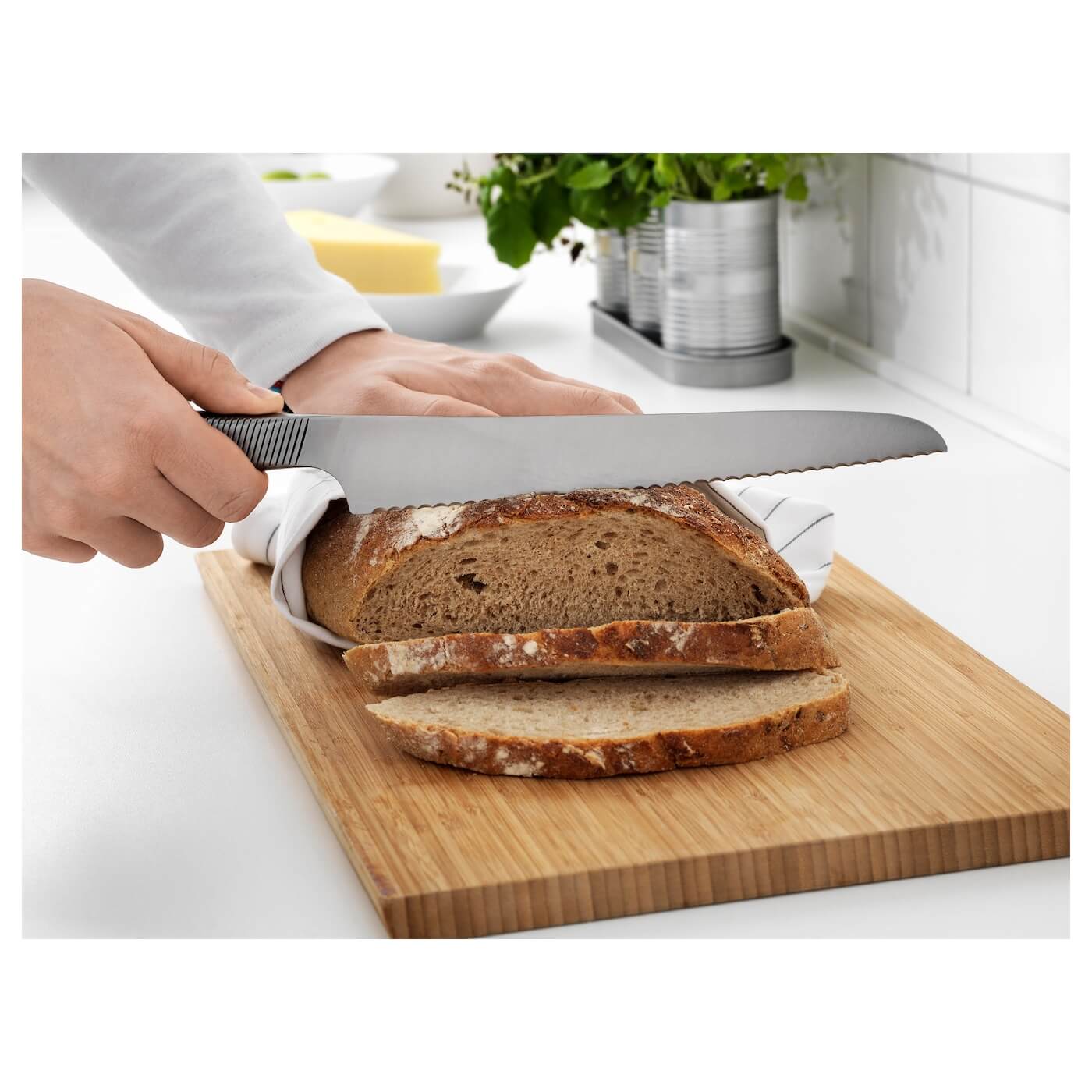 ¿Cómo cortar rebanadas de pan?