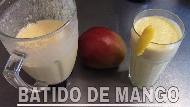 Licuado de mango con leche