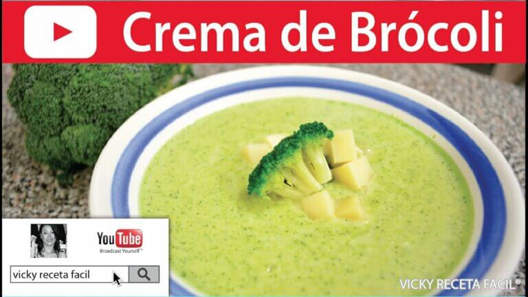 Sopa crema de brócoli