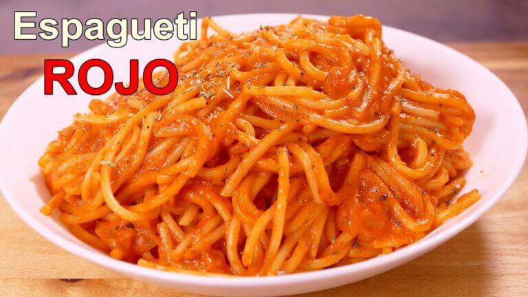 Como hacer spaghetti con salsa de tomate