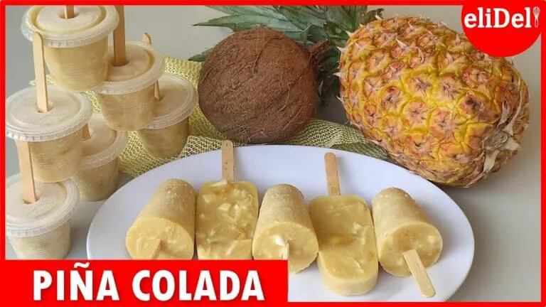 Helado piña colada