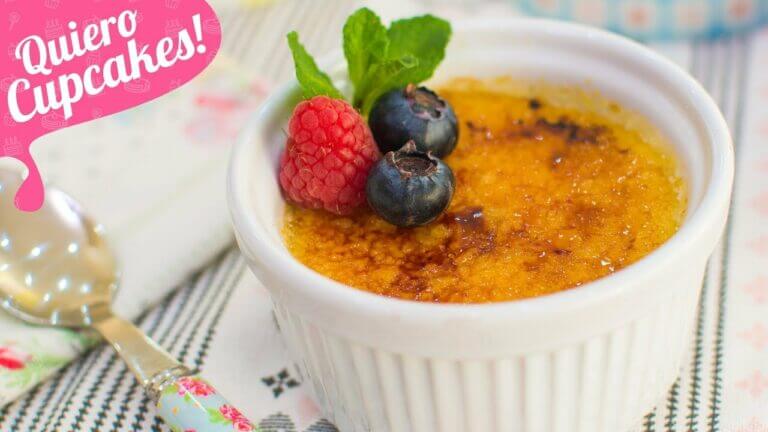 Postre creme brulee