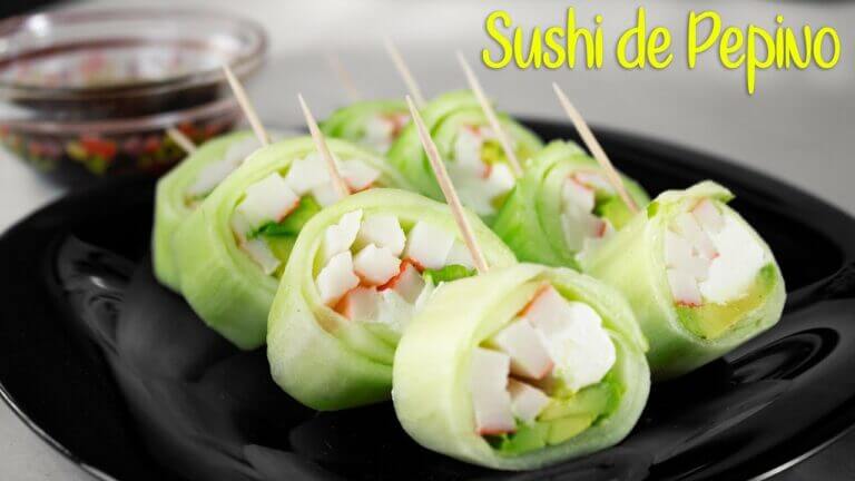 Receta de sushi de pepino