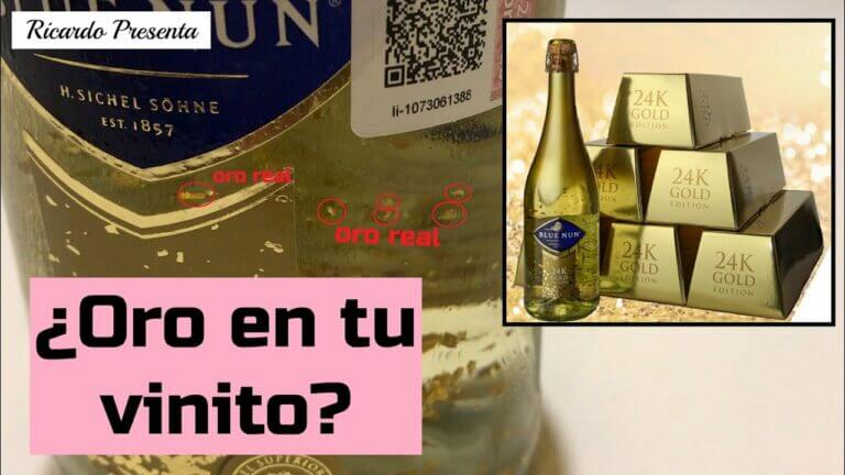 Vino con oro